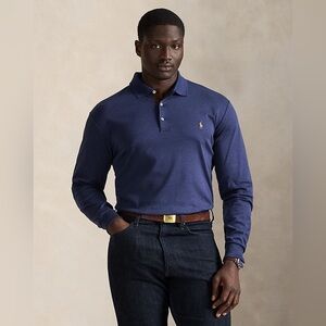 Soft Cotton Polo Shirt long sleeve size XL